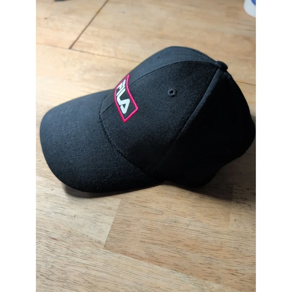 Women FILA Sport Strapback Adjustable Hat Cap Baseball Basketball Mom Black Pink